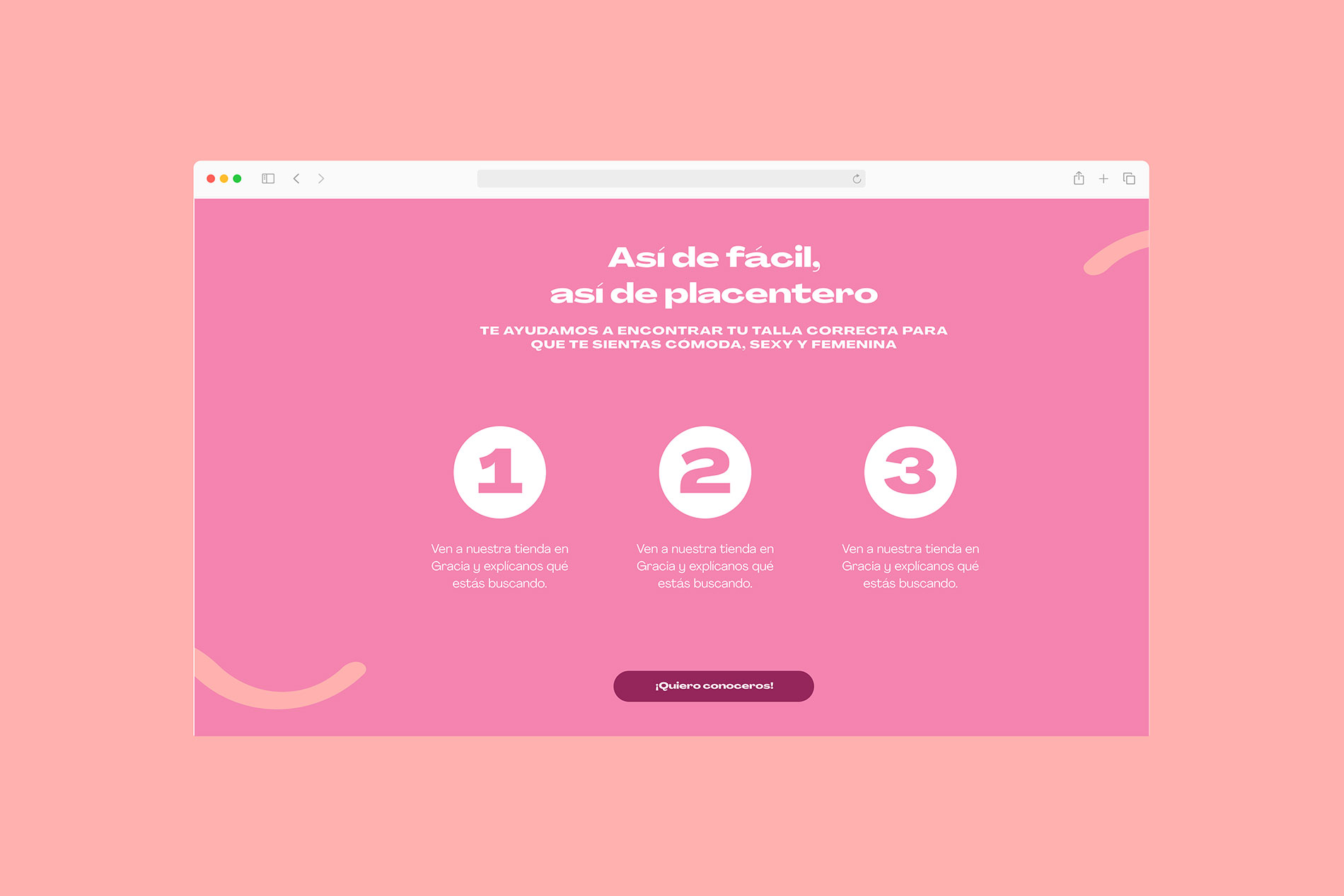 Diseño de página web minimalista y envolvente para YUD Corsetería por LaKarulina.