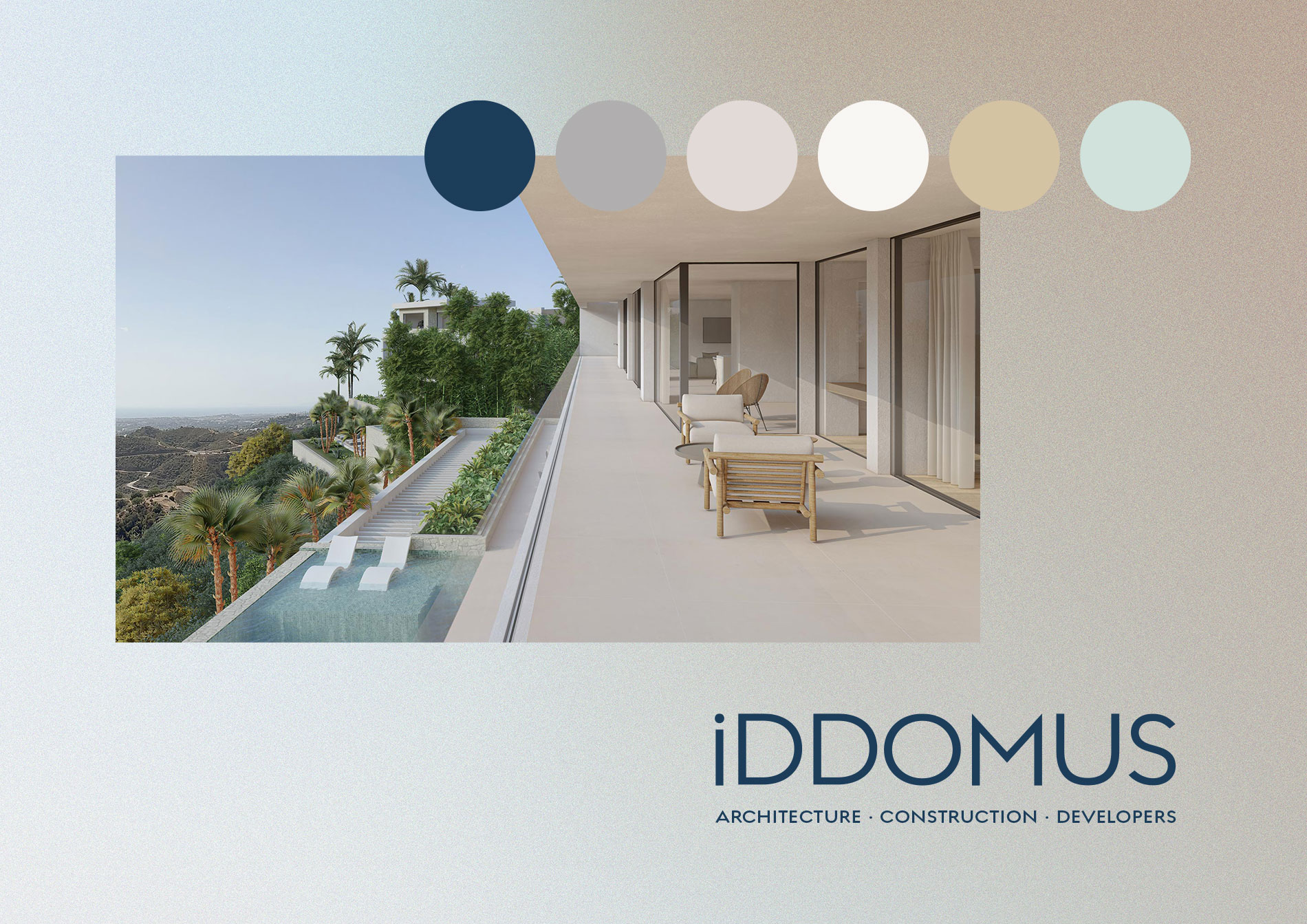 LaKarulina - Proyecto de rebranding estratégico y diseño visual para IDDOMUS, una marca de lujo especializada en villas llave en mano en la Costa del Sol. Identidad renovada con un enfoque elegante, funcional y orientado a reforzar su posicionamiento premium