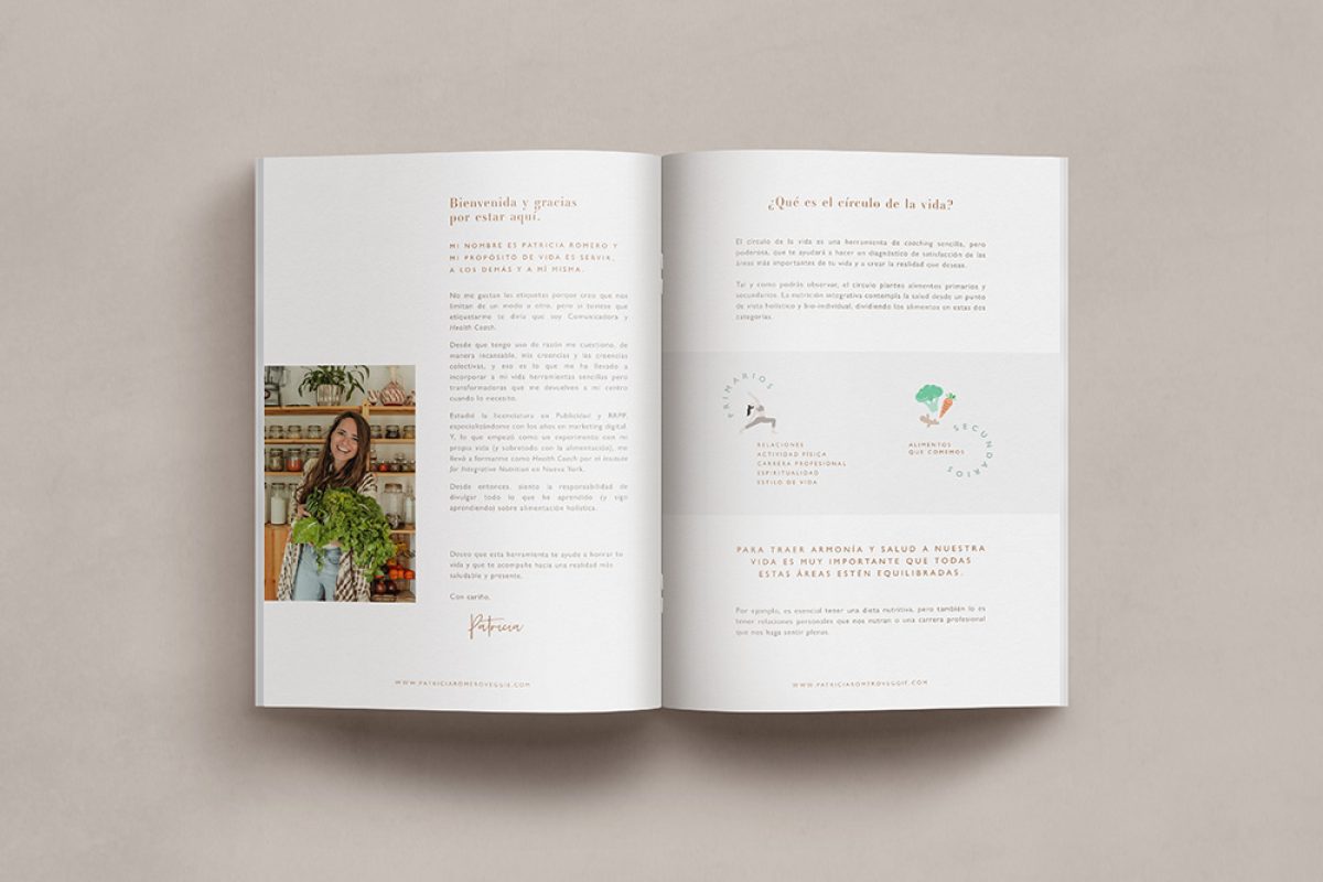 Diseño ebook corporativo - El Círculo de la Vida - Patricia Romero Veggie