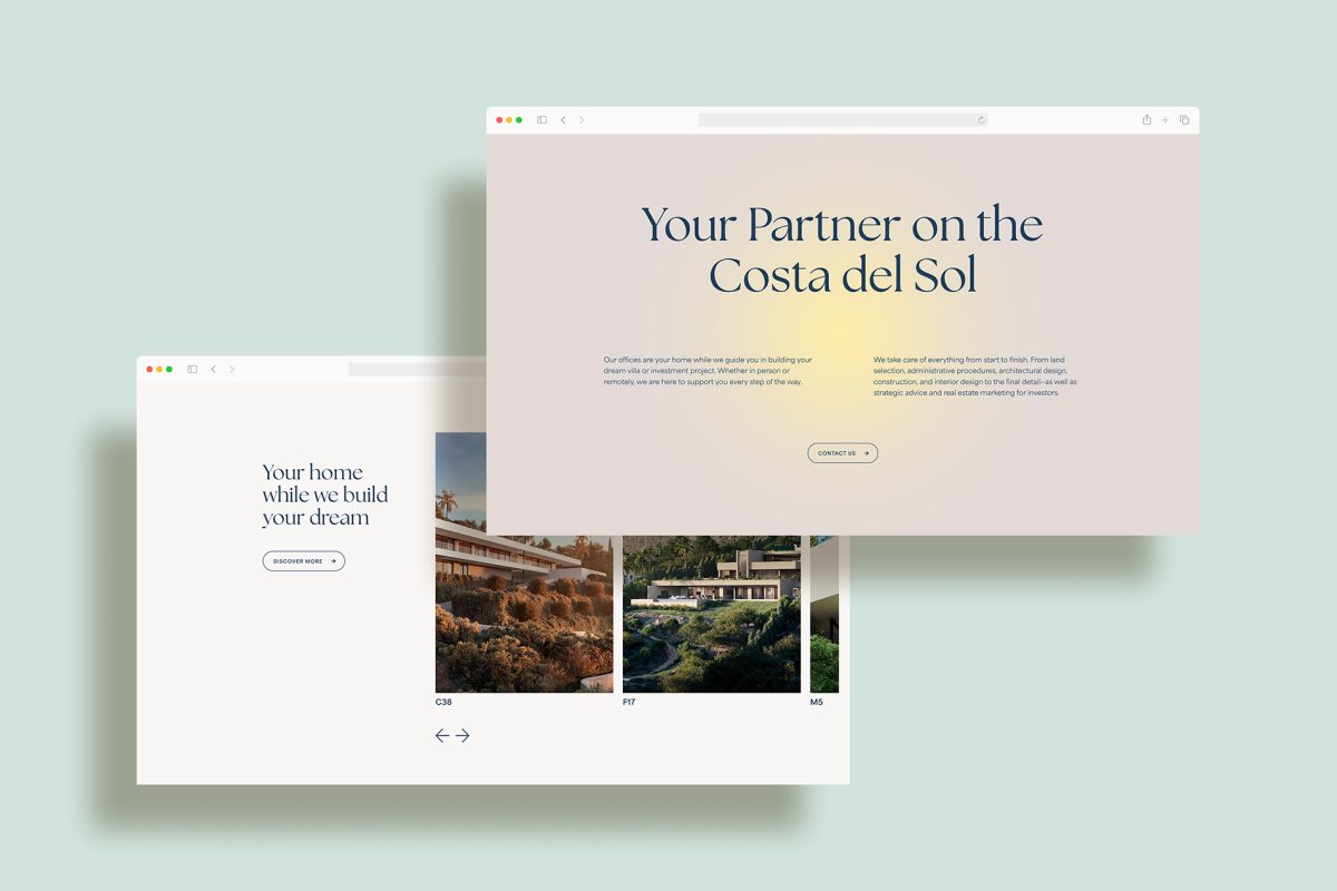 LaKarulina - Diseño de identidad visual y página web corporativa para IDDOMUS: arquitectura , diseño y construcción de villas de lujo en la Costa del Sol. Espacios amplios, ritmo visual suave y jerarquías claras.